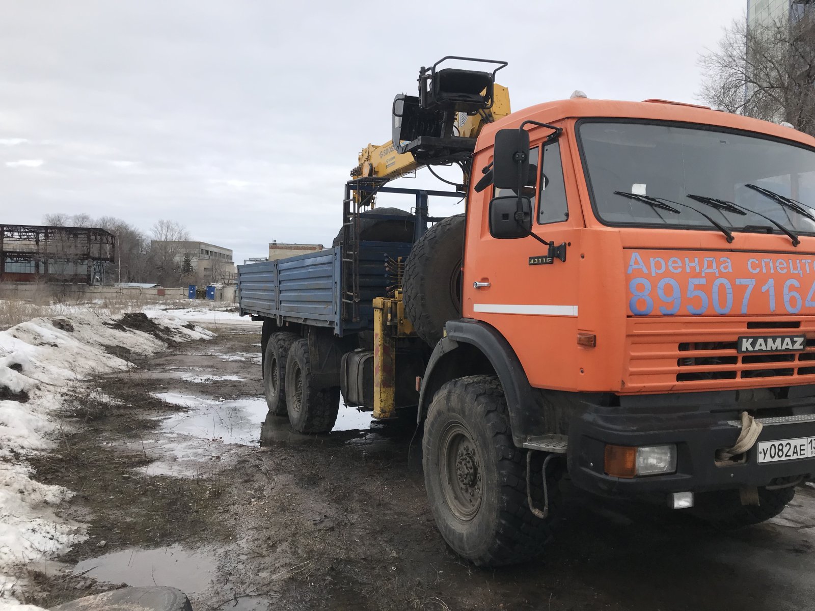 Услуги Манипулятора КАМАЗ 43118 вездеход