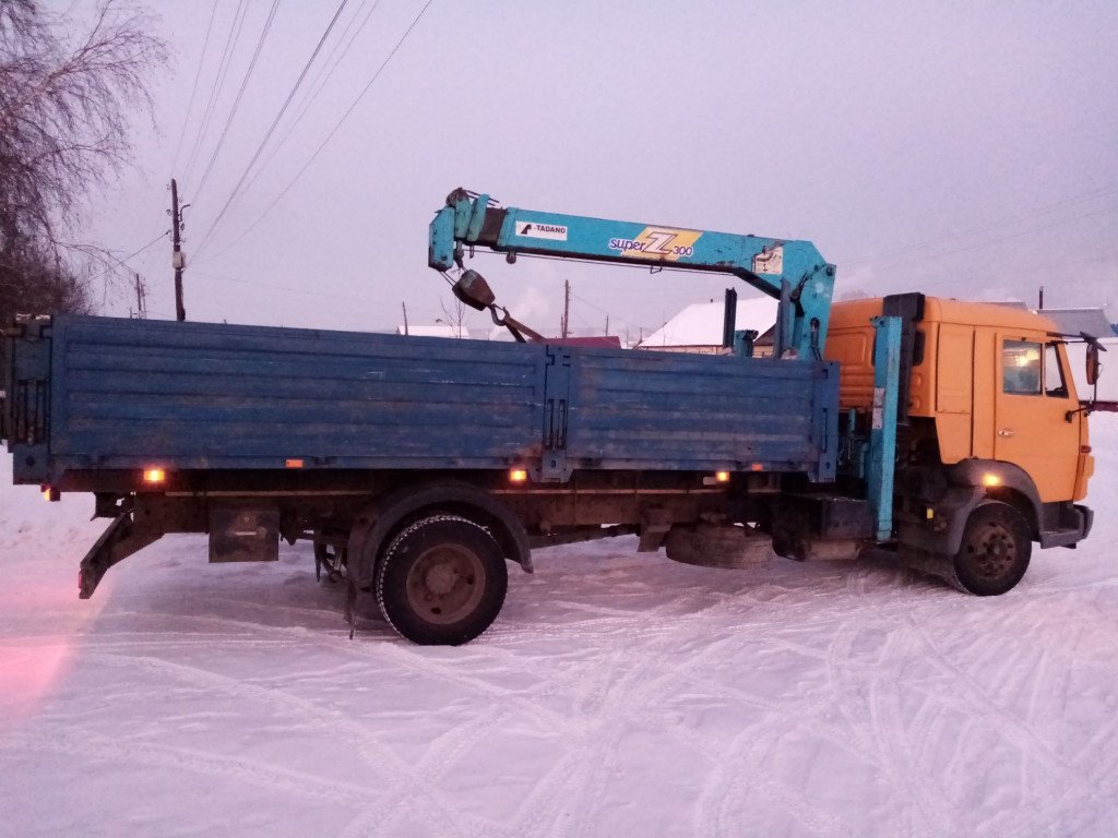Услуги манипулятора борт 5 т, КМУ стрела 3 т