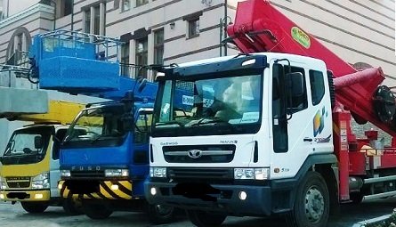 Услуги автовышки от 15 до 24 м с гуськом
