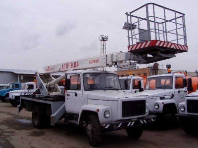 Автовышка Газ 3307, подъемник 250кг, стаж 12 лет