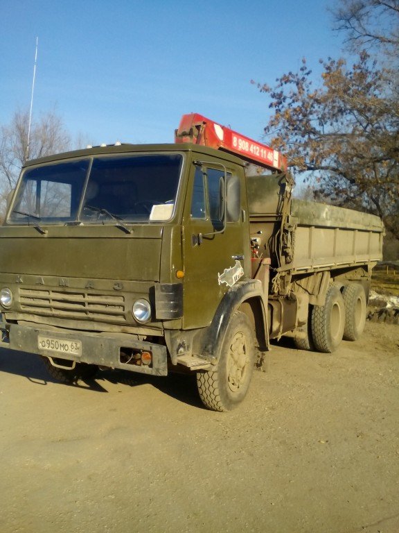 Камаз с краном манипулятором и боковой выгрузкой