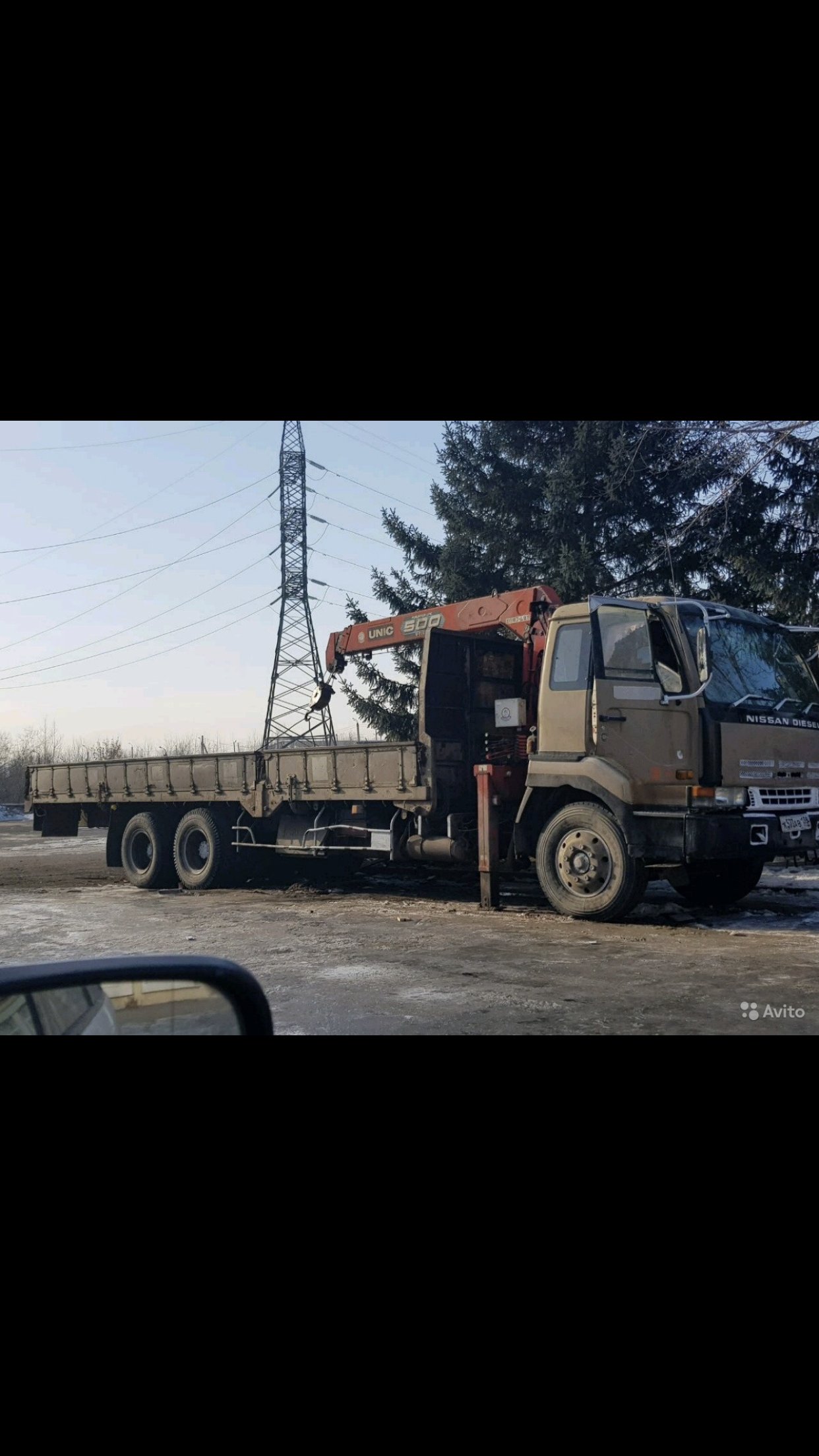 Услуги борт крана, перевозка грузов