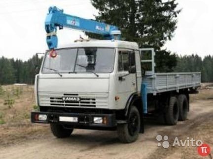 Кран-манипулятор Isuzu на базе КАМАЗ, доставка по городу