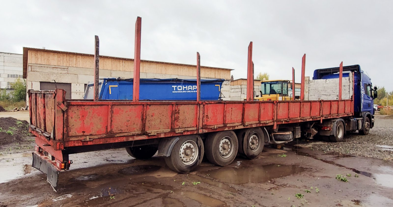 Перевозка 35 тонн, услуги полуприцепа бортового