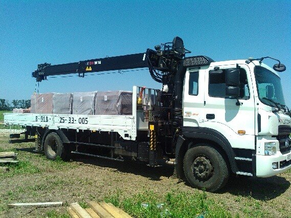 Аренда манипулятора Hyunday HD170 10т с КМУ Hiab190 8 т