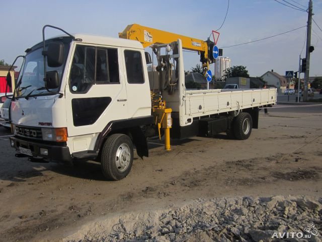 Кран-манипулятор Mitsubishi Fuso, нал и безнал, минимум 3 часа