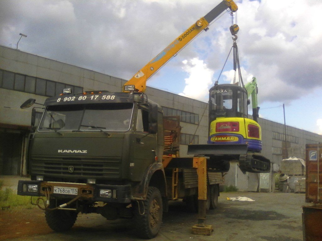 Кран-борт 10 тн. на базе Вездеход, установка 5 тн