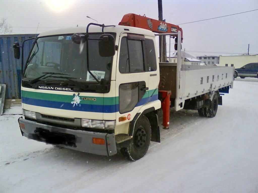 Услуги крана-манипулятора Nissan Diesel, город-межгород