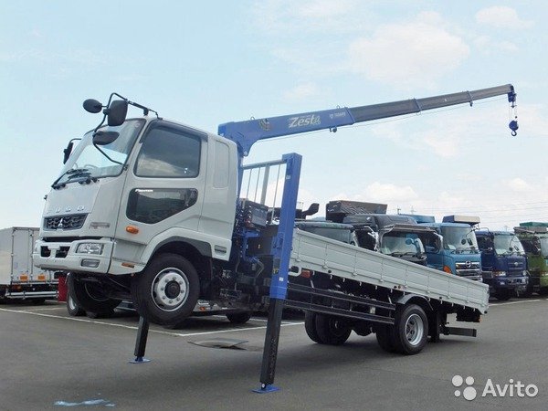 Кран-манипулятор ISUZU, кузов 6м, перевозка авто по России