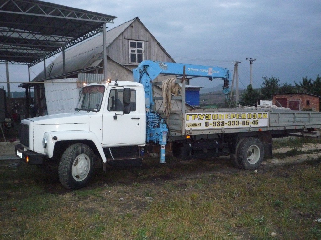 Кран-манипулятор Газ-3309 до 5т для арматуры и труб 12м