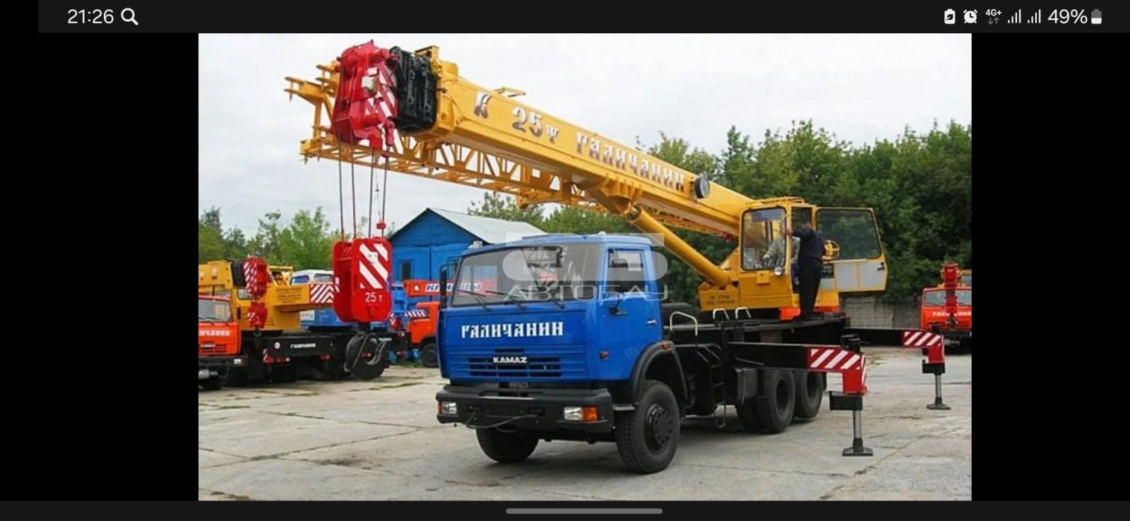Аренда автокрана 25 т, длина стрелы 28 м