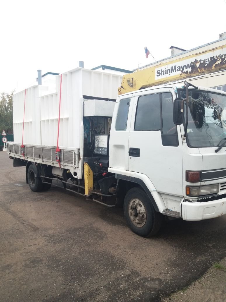 Кран-манипулятор с люлькой автовышки