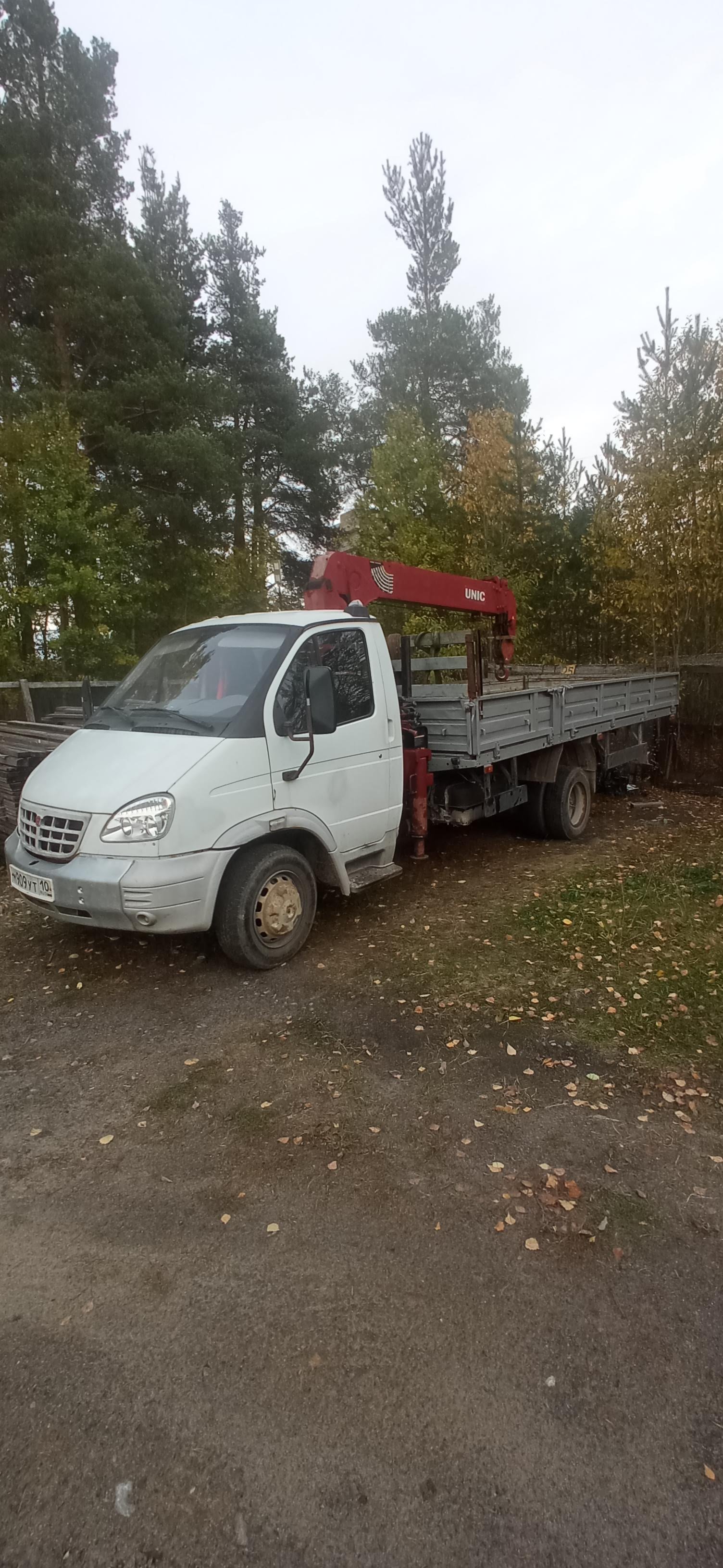 Кран-манипулятор Газ 331061, телескоп 12м, ГП 3т