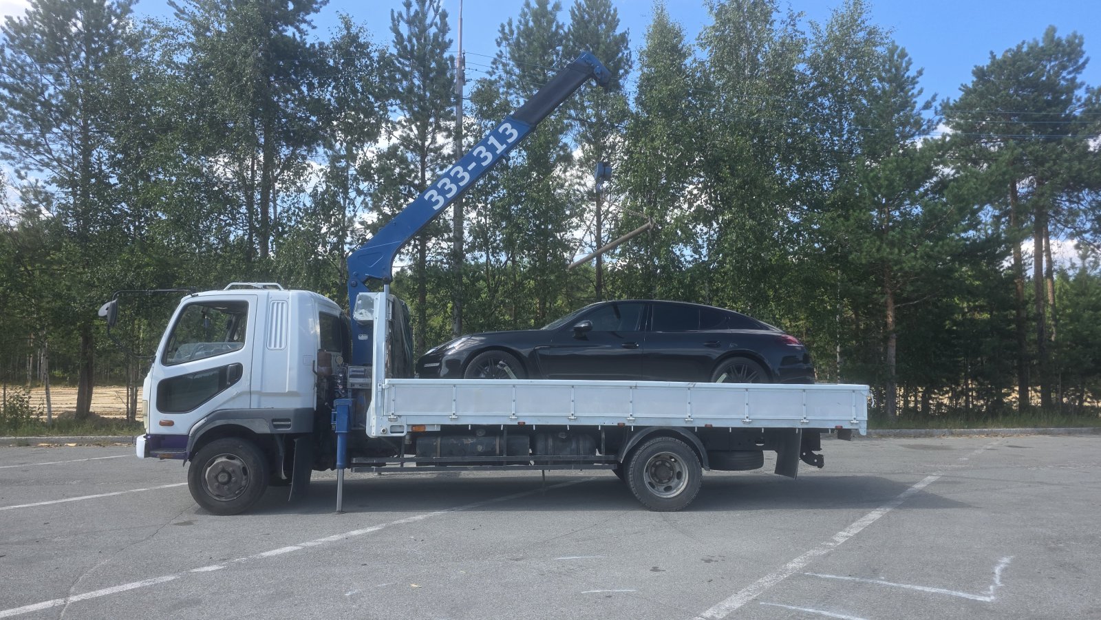 Эвакуатор-манипулятор Mitsubishi с документами для страховой
