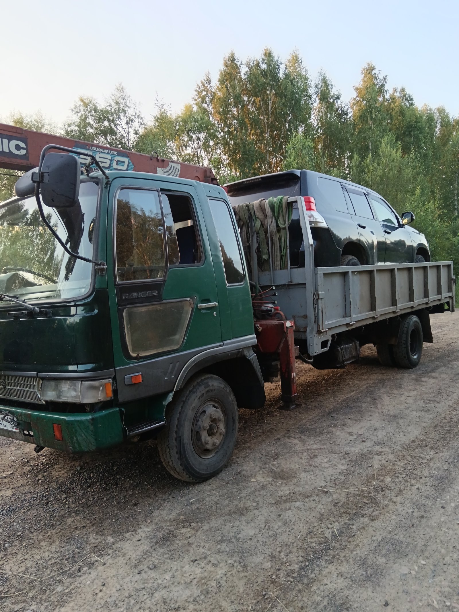 Вызвать эвакуатор с манипулятором, с траверсой