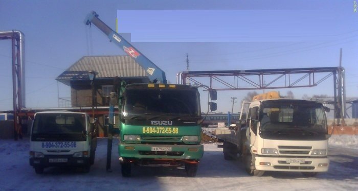Услуги манипулятора ISUZU борт 5, 5 тонн стрела 3т