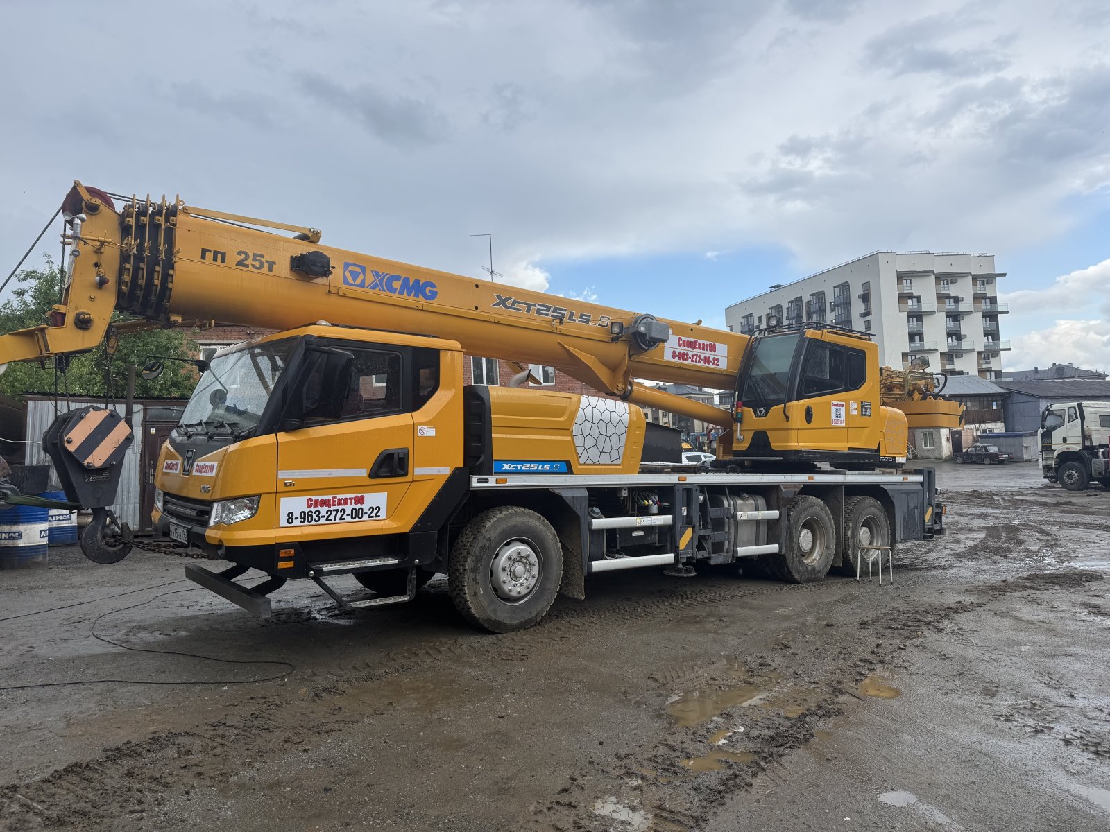 Аренда автокрана XCMG xct25 ls с противовесом