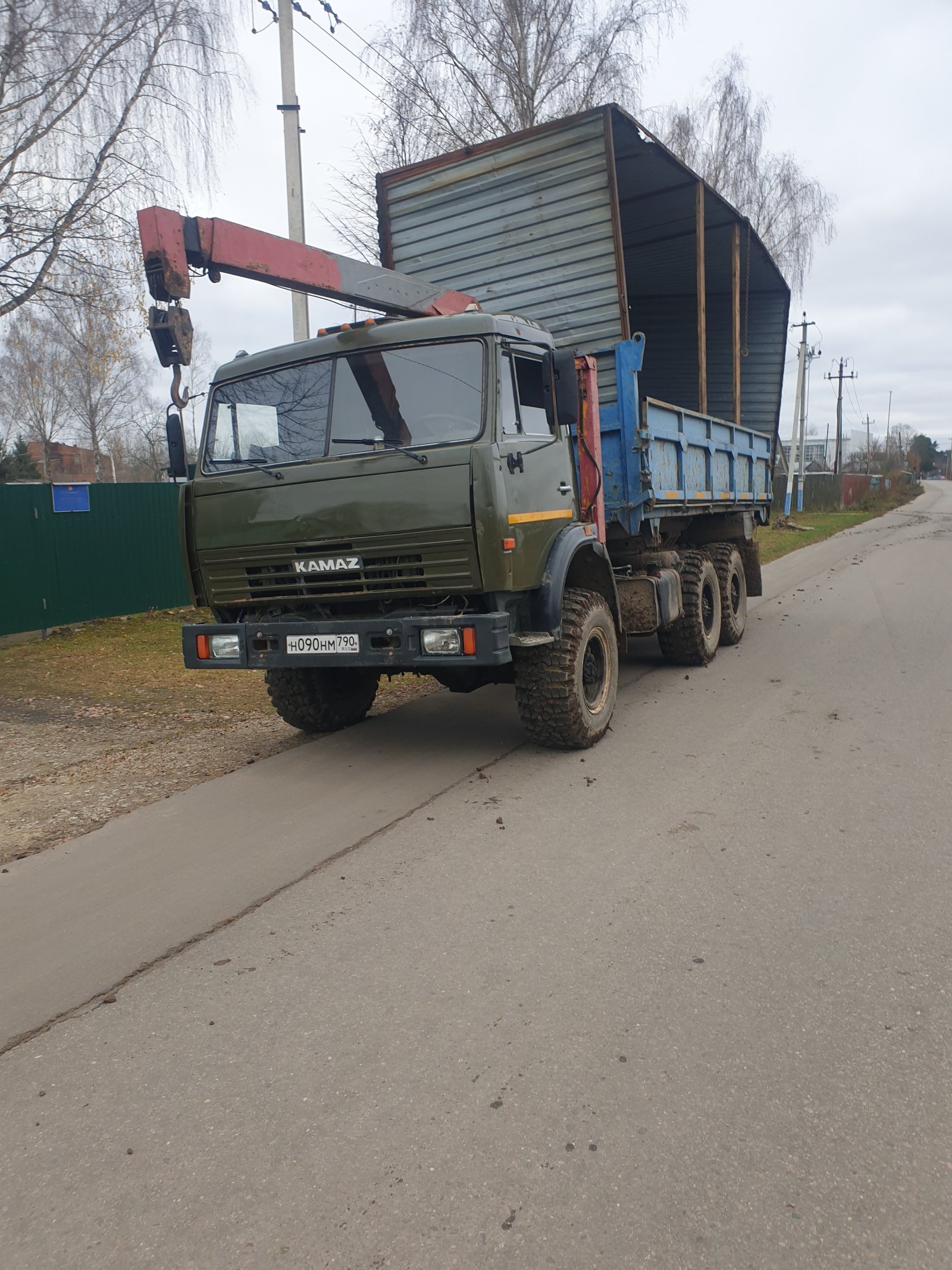 Камаз вездеход манипулятор-самосвал услуги