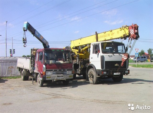 Услуги манипуляторов, автокранов