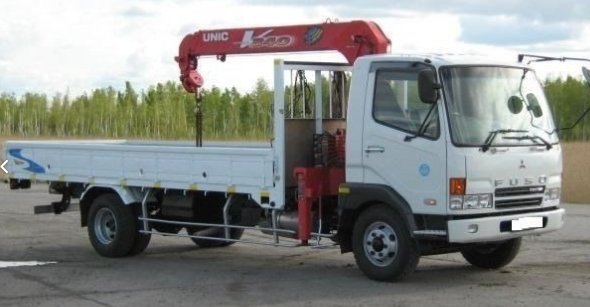 Кран-манипулятор Мицубиси Фусо 5т, стрела 3т, вылет 10м
