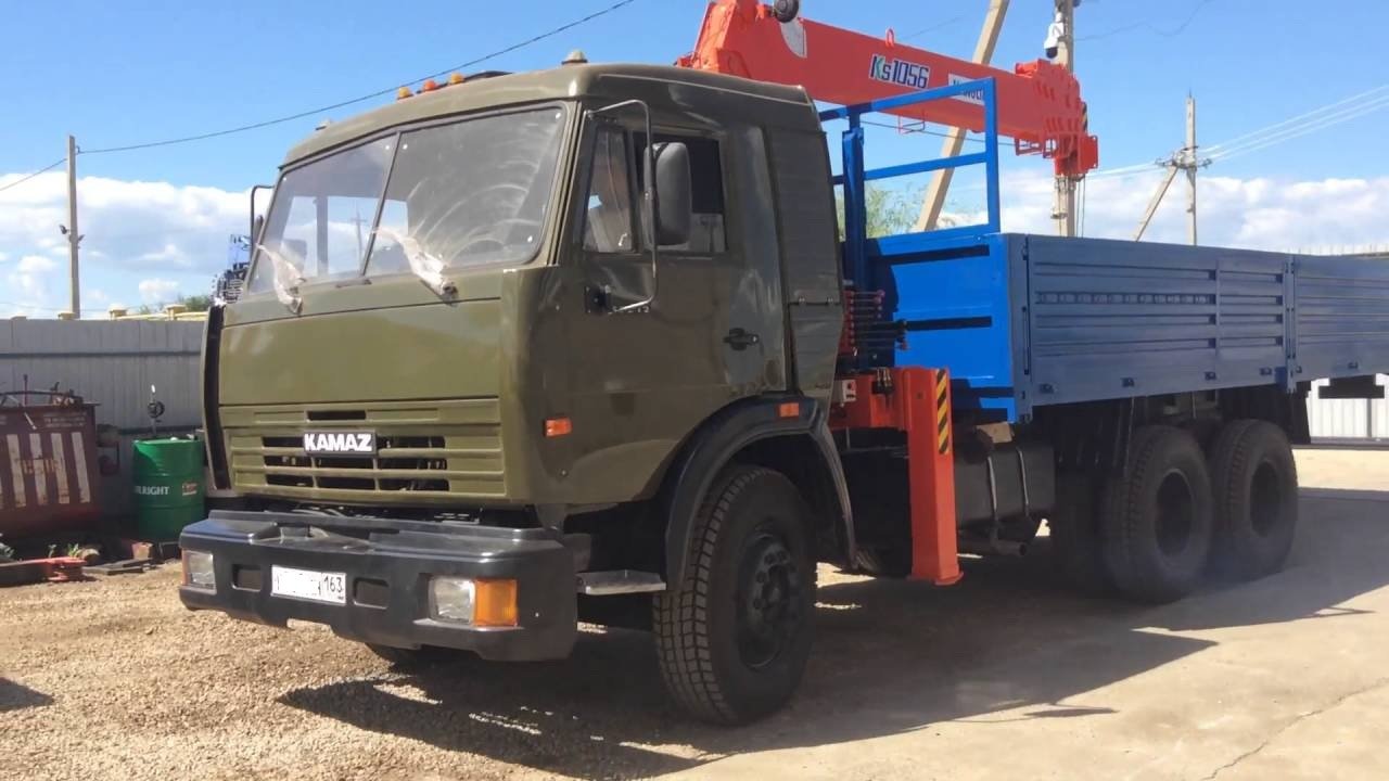 Камаз борт+кран (манипулятор)