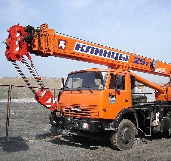Аренда автокрана грузоподъемность 25 тонн