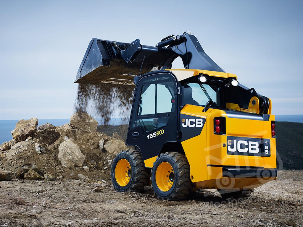 Аренда минипогрузчика JCB с вилами ямобуром щеткой