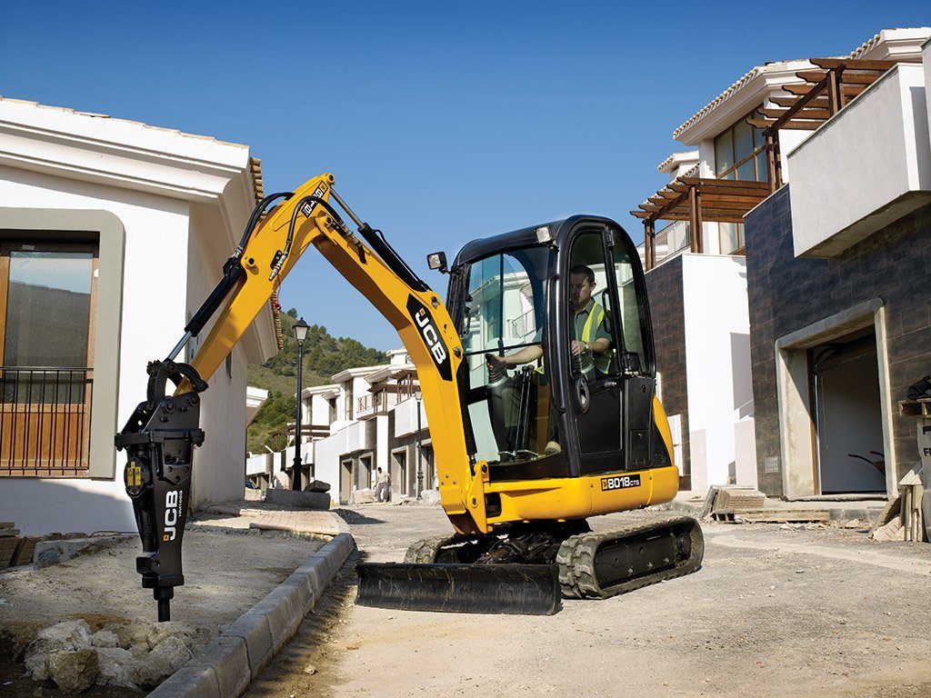 Услуги мини-экскаватора Jcb с гидромолотом delta fx3