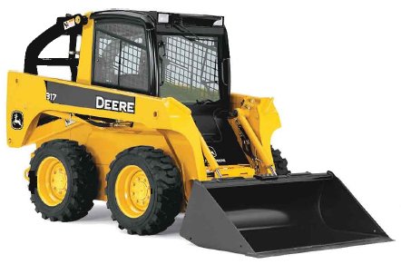 Аренда мини погрузчика JOHN DEERE 317 услуги заказ