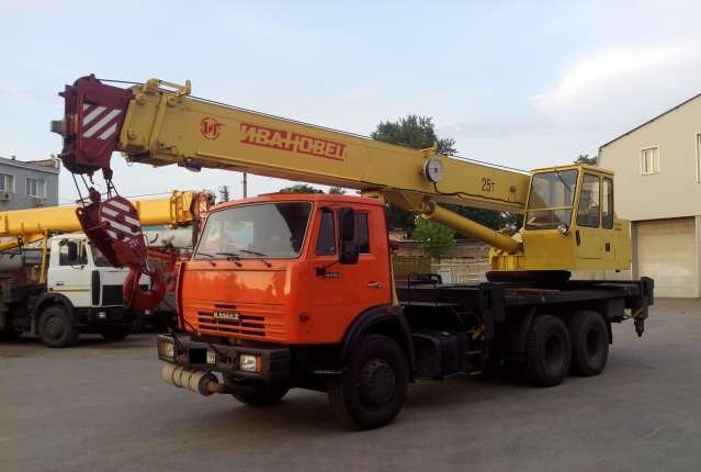 Автокран 25т. аренда услуги, область