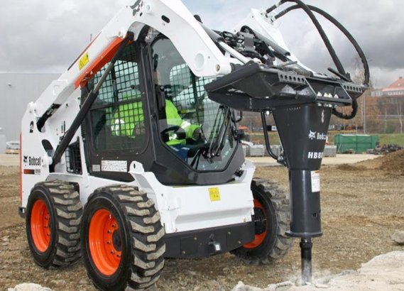 BOBCAT S175 с гидромолотом в аренду (не дорого)