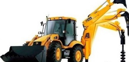 Экскаватор-погрузчик JCB с ямобуром от 2000 рублей в час