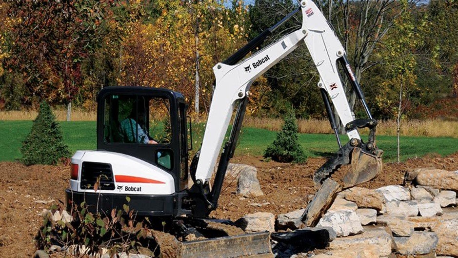 Услуги мини-экскаватор BoBcat с гидромолотом