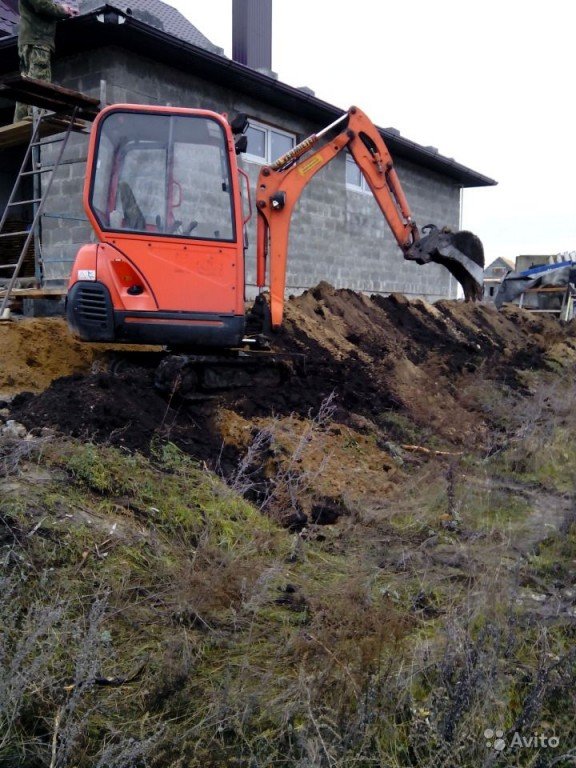 Аренда мини-экскаватора Kubota kx41-3s, вес 1 тонна