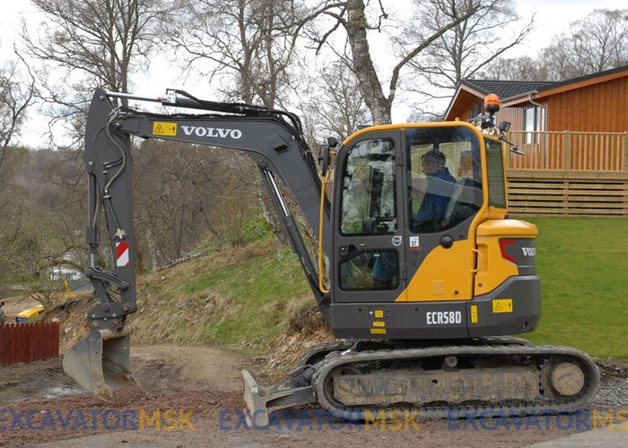 Мини-экскаватор Volvo ECR58 в аренду