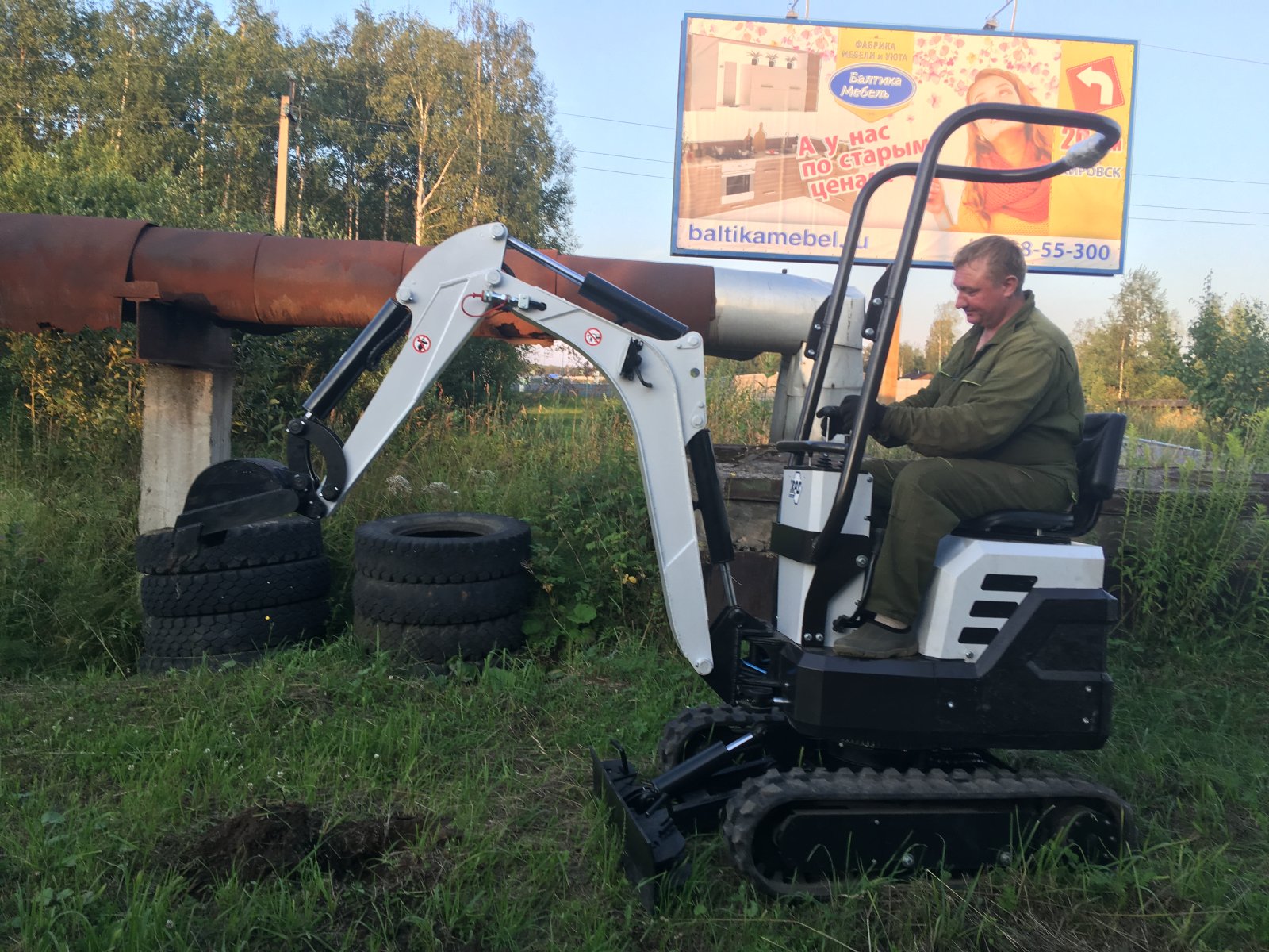 Услуги мини-экскаватора от собственника