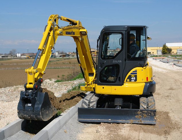 Аренда мини-экскаватора Komatsu PC45MR-1 выгодно
