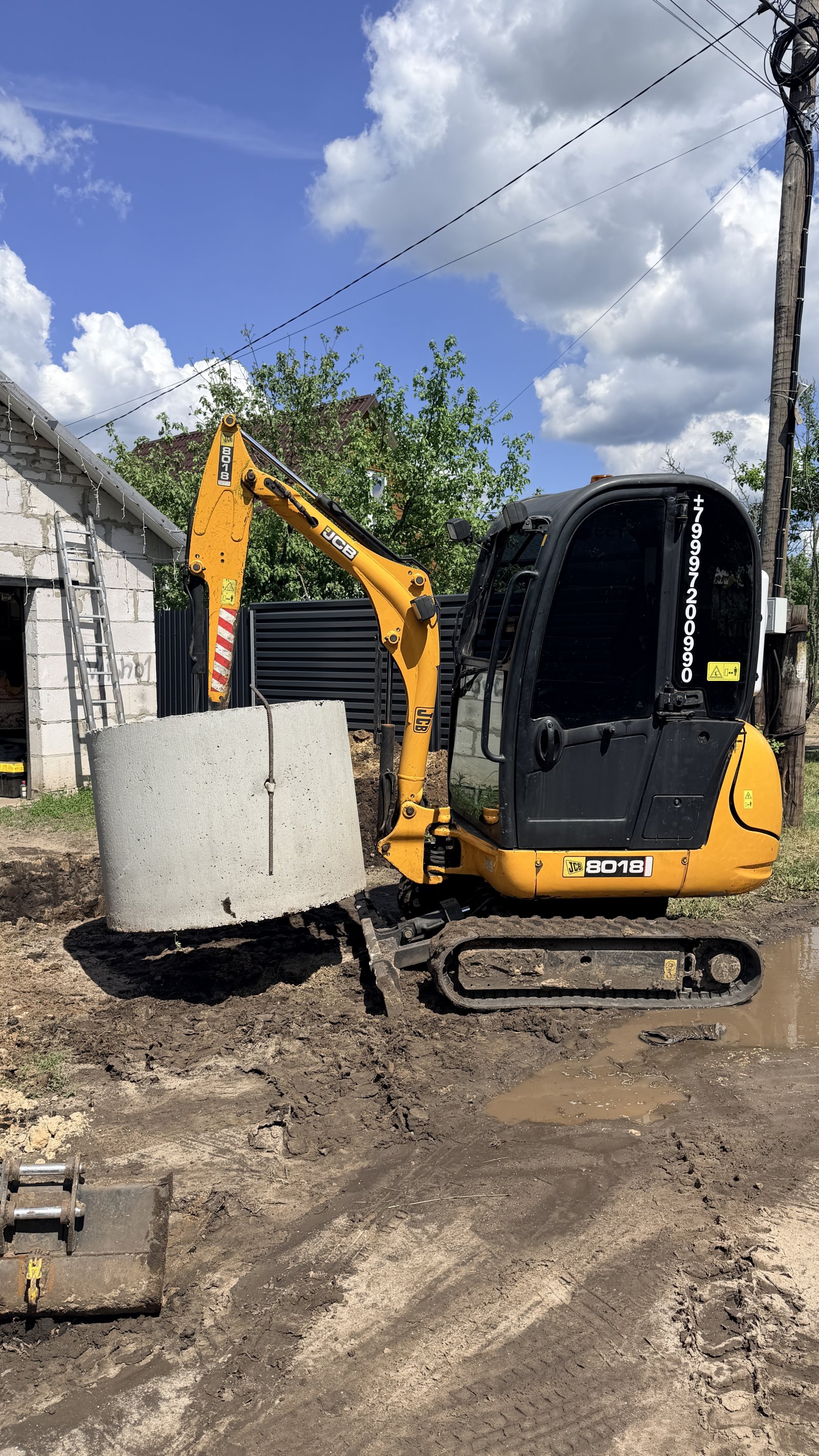 Мини экскаватор JCB. Ковш 25, 40, 60, 100 см. Клык-рыхлитель