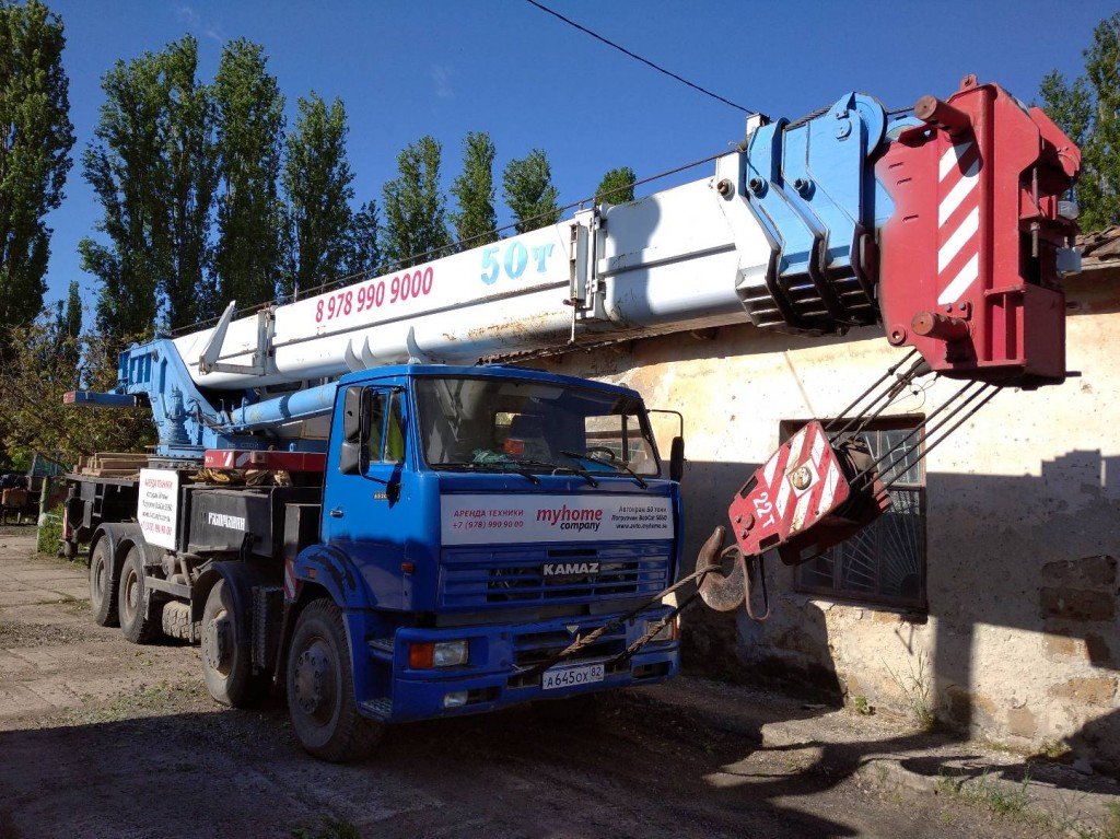 Сдам в аренду автокран 50 т. Подъёмные работы