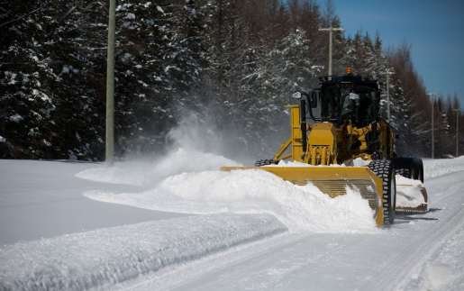 Аренда JCB с шнекороторным снегометателем