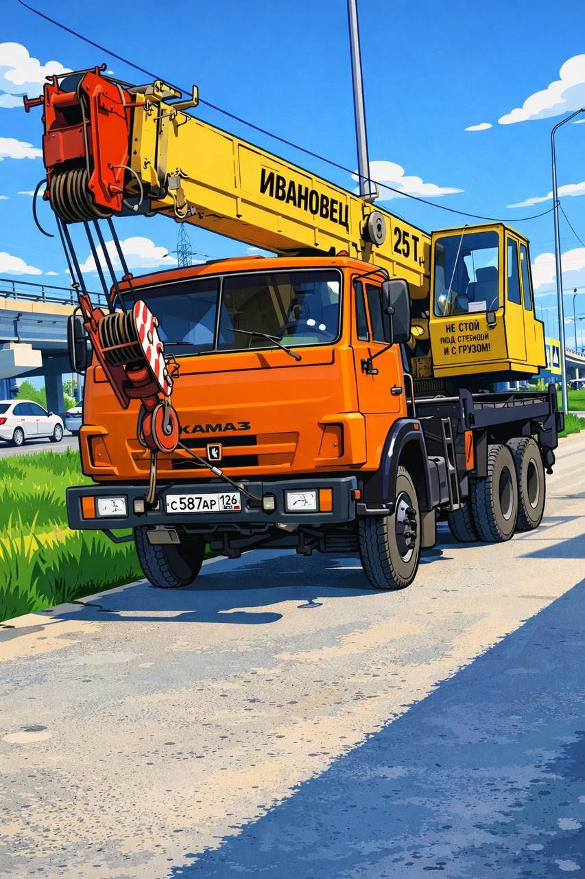 Услуга автокрана 25 тонн