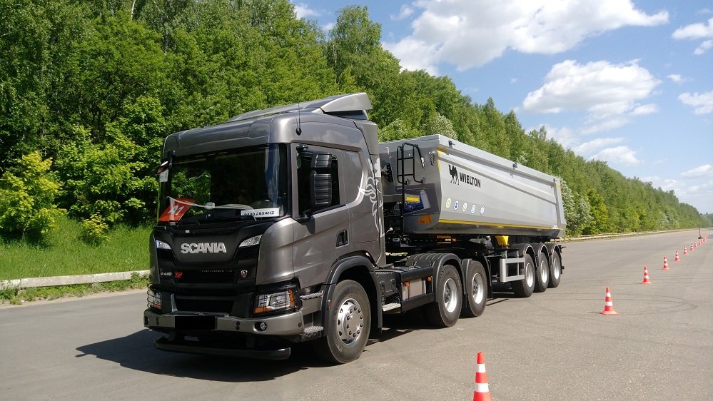 Перевозки самосвальным тонаром Scania 35 кубов