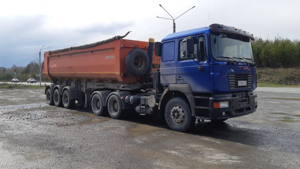 Тонар 30 куб, перевозка самосвальным тонаром