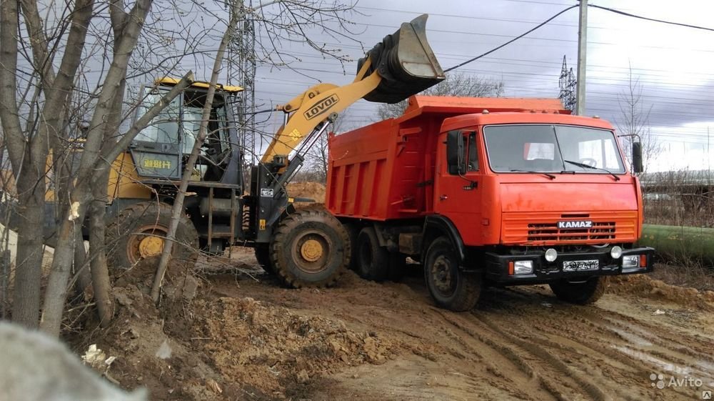 Доставка песок, щебень, гравий, отсев