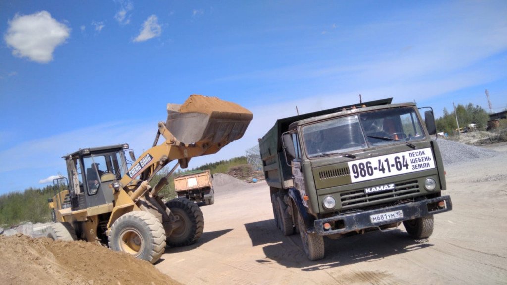 Самовал камаз 10м3. Перевозка материалов
