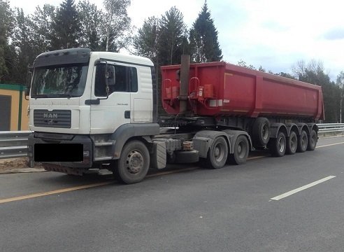 Самосвал-тонар. Перевозка 34 куба, 40 тонн