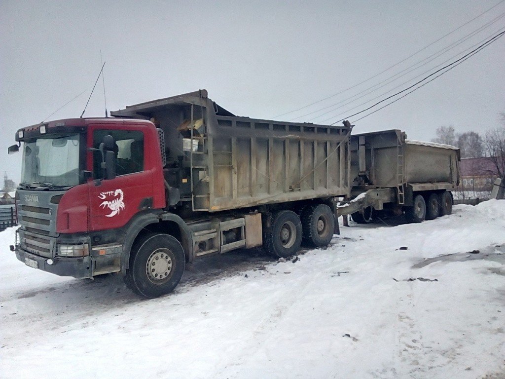 Услуги самосвала Скания