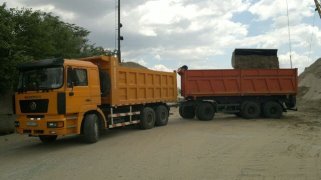 Аренда самосвалов Ситрак, 3 единицы с прицепами по 30 тонн