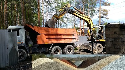 Самосвал услуги / заказ / доставка сыпучих материалов