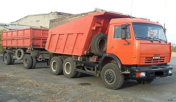 Аренда самосвала КАМАЗ 65115+прицеп